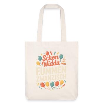 Widda Fümmen Zwanzisch fête déjà ses 50 ans - Tote bag épais recyclé Stanley/Stella - blanc cassé - Devant