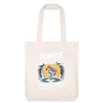 Zombie Apocalypse Video Games Halloween Gamer - Stanley/Stella recycelter Heavyweight Stoffbeutel - Naturweiß - Vorne