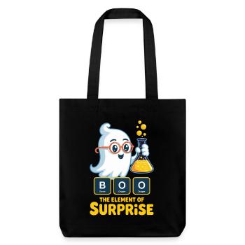 Halloween Chemistry Periodic Quote - Stanley/Stella Heavyweight Recycled Tote Bag - black - Front