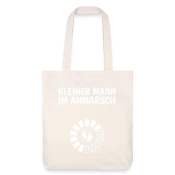 Bientôt Maman PETIT HOMME SUR LE CHEMIN Drôle - Tote bag épais recyclé Stanley/Stella - blanc cassé - Devant
