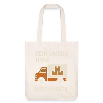 Kein Umzug Ohne Möbelpacker - Stanley/Stella recycelter Heavyweight Stoffbeutel - Naturweiß - Vorne