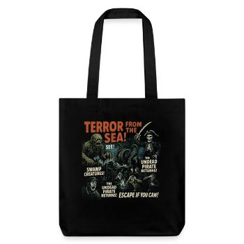 Terreur de la mer Horreur Film Affiche Halloween - Tote bag épais recyclé Stanley/Stella - noir - Devant
