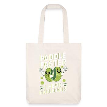 Pickleball Concombre Cornichon Cadeau - Tote bag épais recyclé Stanley/Stella - blanc cassé - Devant