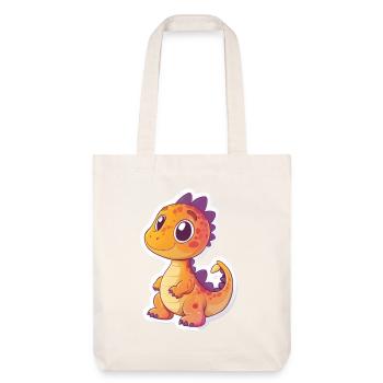 Dinosaure - Tote bag épais recyclé Stanley/Stella - blanc cassé - Devant