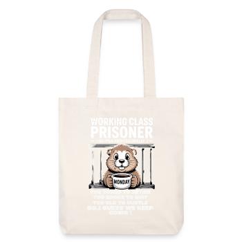 Lundi Trapped Work Drôle Tenue De Travail - Tote bag épais recyclé Stanley/Stella - blanc cassé - Devant