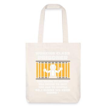 Lundi Trapped Work Drôle Tenue De Travail - Tote bag épais recyclé Stanley/Stella - blanc cassé - Devant