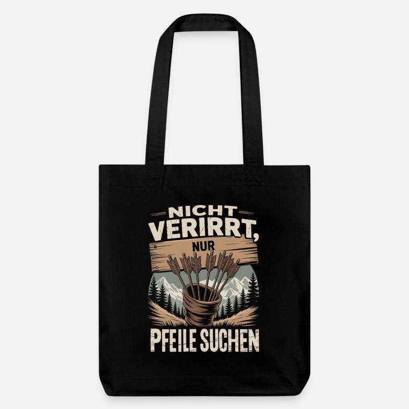 Archery design for archers and courses - Stanley/Stella Heavyweight Recycled Tote Bag - black