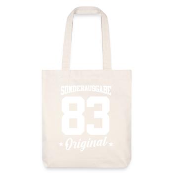 83 Birthday - Stanley/Stella Heavyweight Recycled Tote Bag - natural white - Front