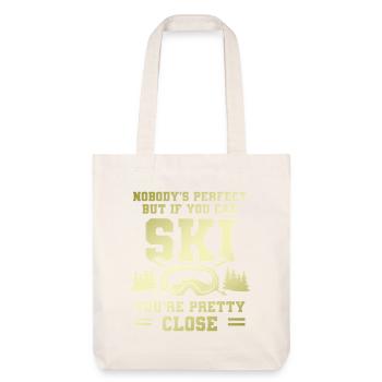 Personne n’est parfait Ski - Tote bag épais recyclé Stanley/Stella - blanc cassé - Devant