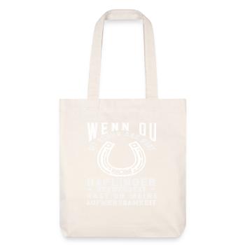 Haflinger poney équitation cheval race disant animal - Tote bag épais recyclé Stanley/Stella - blanc cassé - Devant