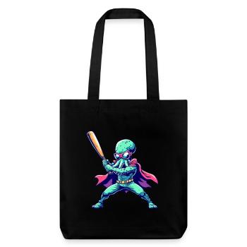 Baseball Octopus Superhero - Tote bag épais recyclé Stanley/Stella - noir - Devant