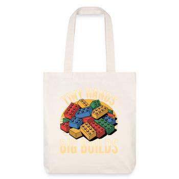 Building Blocks Kids Brick Builder - Stanley/Stella recycelter Heavyweight Stoffbeutel - Naturweiß - Vorne