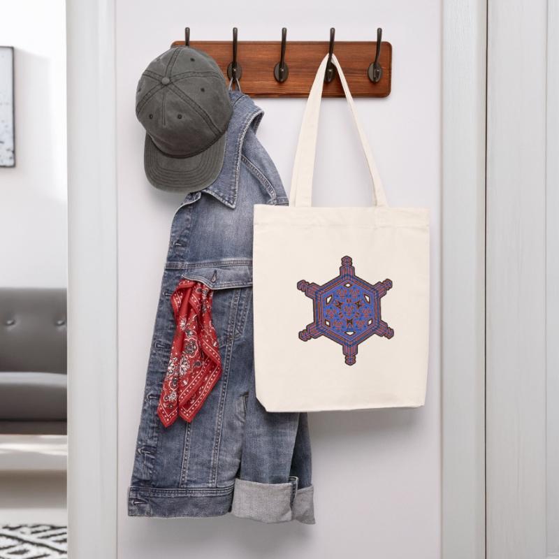 Fractal Evolution Experience Star Hexagon Pattern Stanley/Stella Heavyweight Recycled Tote Bag