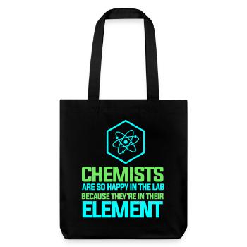 Chimie Chimiste Professeur de chimie - Tote bag épais recyclé Stanley/Stella - noir - Devant