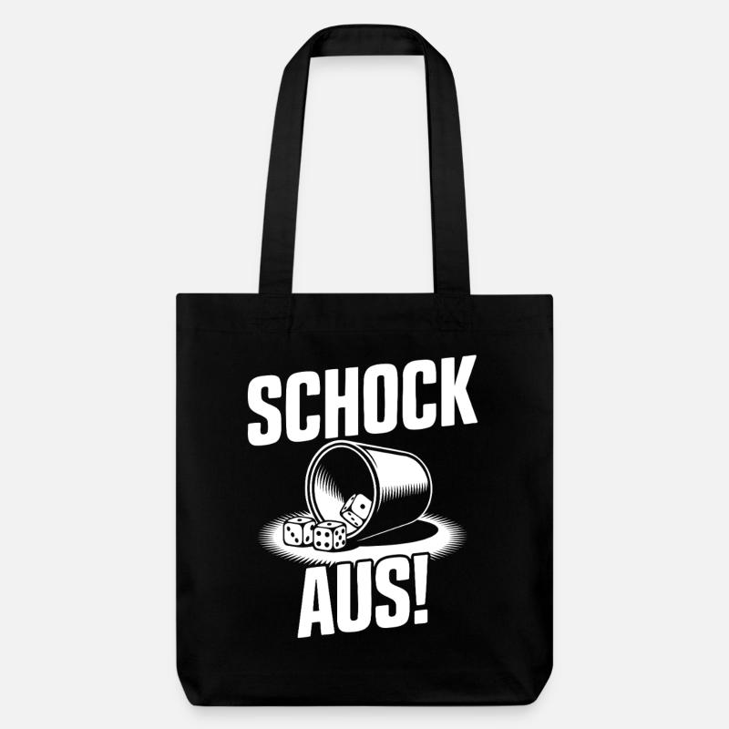 Choc ! Drôle Choquant, Dés, Puzzle - Tote bag épais recyclé Stanley/Stella - noir
