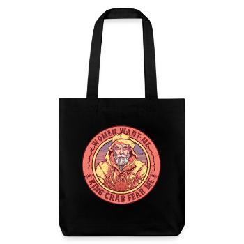 Crabe royal d’Alaska - Tote bag épais recyclé Stanley/Stella - noir - Devant