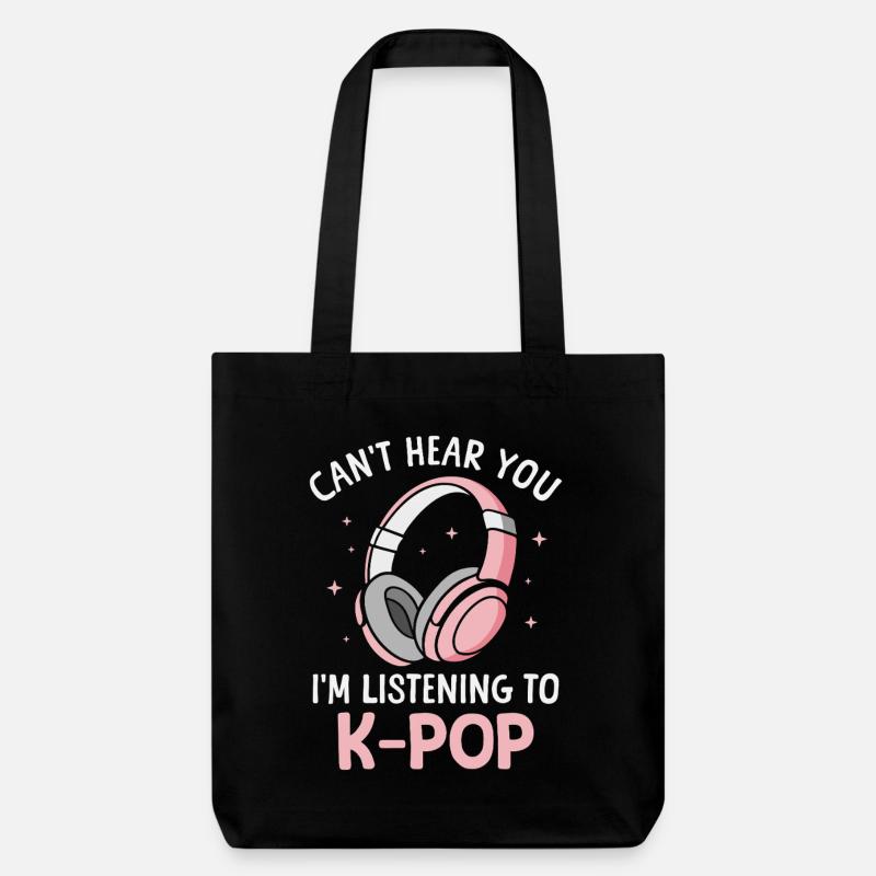 K-Pop Musique pop coréenne Musique pop coréenne - Tote bag épais recyclé Stanley/Stella - noir
