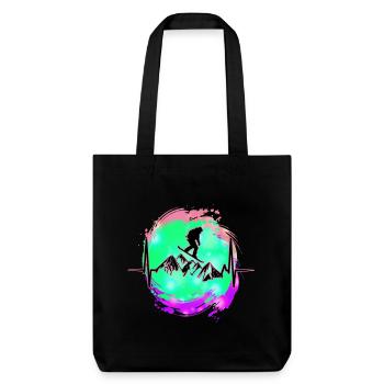 Planche à neige - Tote bag épais recyclé Stanley/Stella - noir - Devant