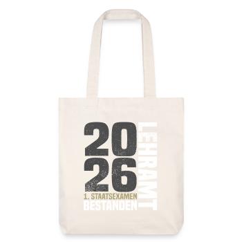 1er examen d’État Formation des enseignants 2026 - Tote bag épais recyclé Stanley/Stella - blanc cassé - Devant