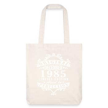 Décembre 1985 Anniversaire Décembre 1985 Décembre - Tote bag épais recyclé Stanley/Stella - blanc cassé - Devant