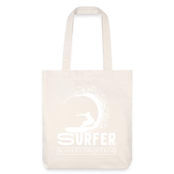 Surfer Wave Winner Design pour les fans de surf - Tote bag épais recyclé Stanley/Stella - blanc cassé - Devant