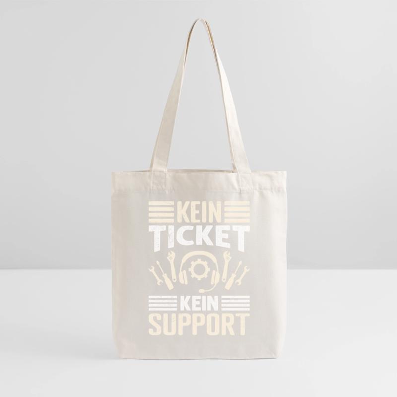 Nerd Computer PAS DE TICKET PAS DE SUPPORT DRÔLE Tote bag épais recyclé Stanley/Stella