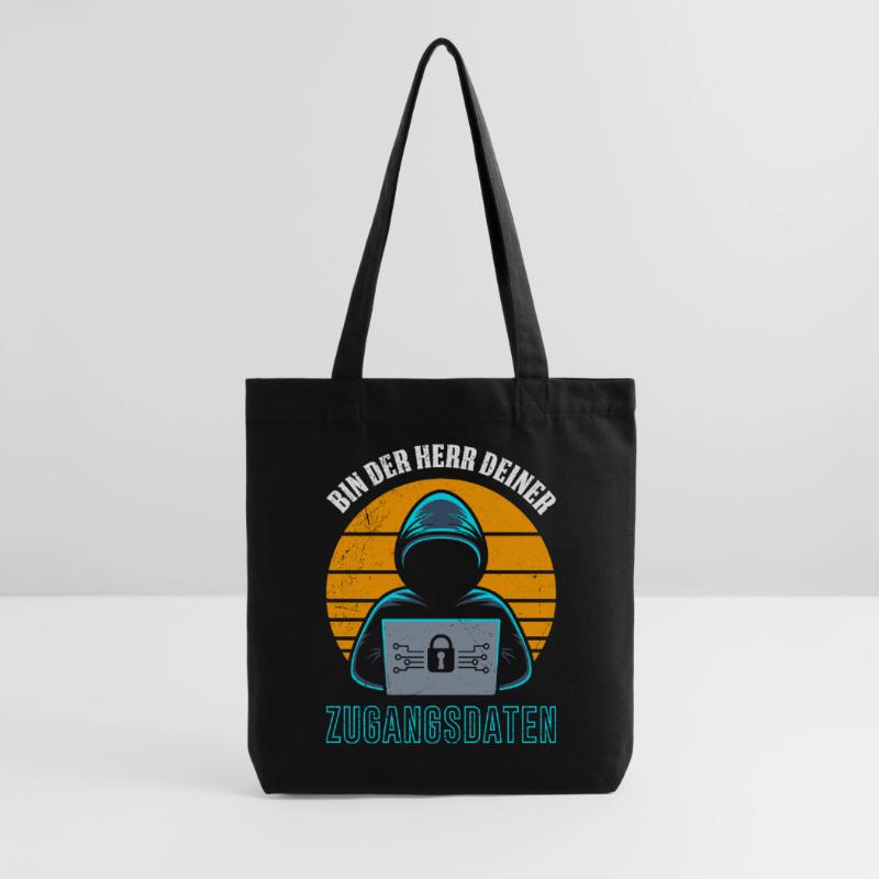 Science Coder BIN DER HERR DEINER ZUGANGSDATEN Stanley/Stella recycelter Heavyweight Stoffbeutel
