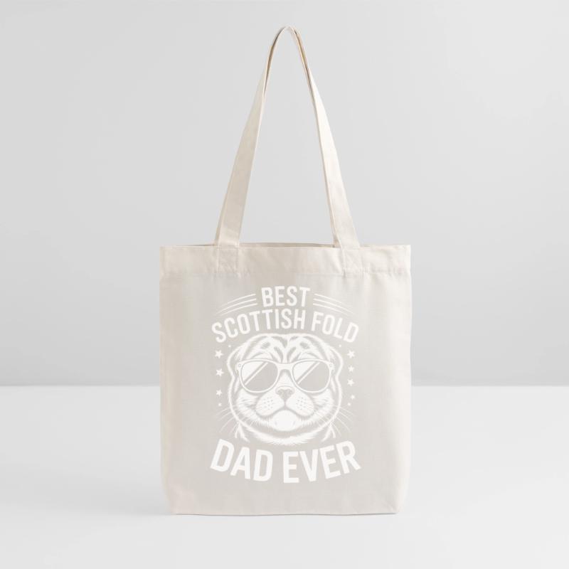 Cadeau Fold écossais Chats pliants écossais Tote bag épais recyclé Stanley/Stella