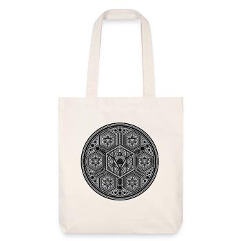 Geometry Mandala Yoga Meditation Trance Spirit - Stanley/Stella Heavyweight Recycled Tote Bag - natural white - Front
