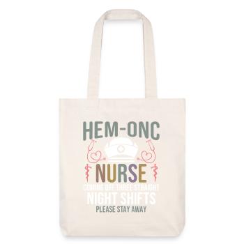  Hem/Onc Nurse Husband Hematology Nurse - Stanley/Stella Heavyweight Recycled Tote Bag - natural white - Front