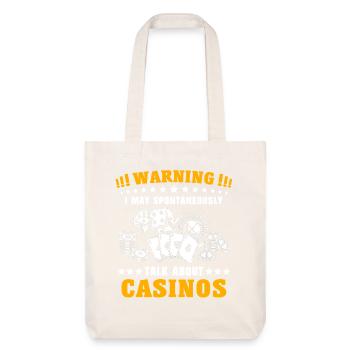 Casino Gambler - Stanley/Stella Heavyweight Recycled Tote Bag - natural white - Front