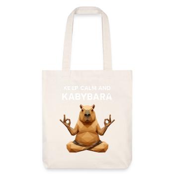 Reste calme Kabybara - Tote bag épais recyclé Stanley/Stella - blanc cassé - Devant