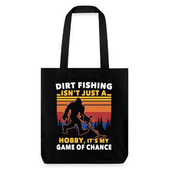 Dirt Fishing Big Foot - Stanley/Stella Heavyweight Recycled Tote Bag - black - Front