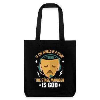  Theatre Tech Stagehand Theatrical Tech Lighting - Stanley/Stella Heavyweight Recycled Tote Bag - black - Front