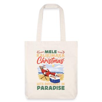 Noël hawaïen Mele Kalikimaka - Tote bag épais recyclé Stanley/Stella - blanc cassé - Devant