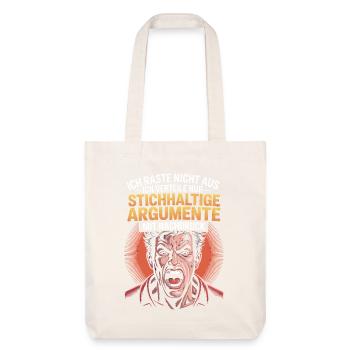 Arguments valides, comique - Tote bag épais recyclé Stanley/Stella - blanc cassé - Devant
