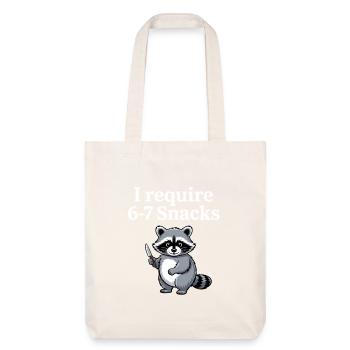 6-7 Internet Meme Cooler 6 7 Raccoon - Stanley/Stella Heavyweight Recycled Tote Bag - natural white - Front