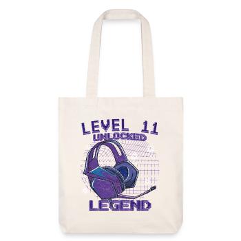 Level 11 Unlocked Legend - Stanley/Stella recycelter Heavyweight Stoffbeutel - Naturweiß - Vorne