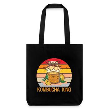 Kombucha King - Stanley/Stella Heavyweight Recycled Tote Bag - black - Front