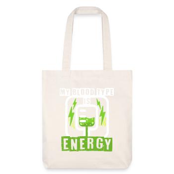 Energy Drink - Stanley/Stella recycelter Heavyweight Stoffbeutel - Naturweiß - Vorne