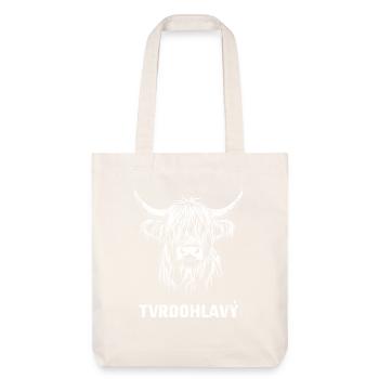 Tvrdohlavy - bovins écossais des Highlands, République tchèque - Tote bag épais recyclé Stanley/Stella - blanc cassé - Devant
