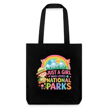 Just a Girl Love Parks National - Tote bag épais recyclé Stanley/Stella - noir - Devant