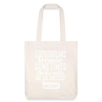 Baritone Player Low Notes Are The Sweetest - Stanley/Stella Heavyweight Recycled Tote Bag - natural white - Front