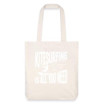 Le kitesurf est tout ce dont tu as besoin - Tote bag épais recyclé Stanley/Stella - blanc cassé - Devant