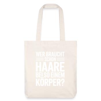 Chauve qui a besoin de cheveux Chauve Chauve - Tote bag épais recyclé Stanley/Stella - blanc cassé - Devant