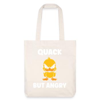 Canard Furieux Attitude Rebelle - Tote bag épais recyclé Stanley/Stella - blanc cassé - Devant