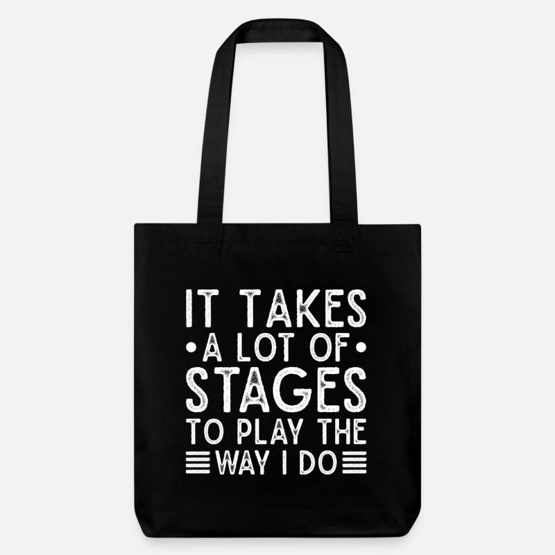 Theater A Lot Stages To Play I Do Actor Gift Idea - Stanley/Stella recycelter Heavyweight Stoffbeutel - Schwarz