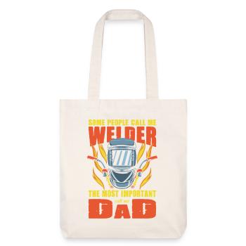Schweißer Spruch Geschenke Für Metallbauer  - Stanley/Stella recycelter Heavyweight Stoffbeutel - Naturweiß - Vorne