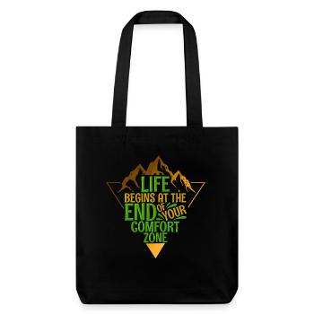 Mountaineering Hiking - Stanley/Stella Heavyweight Recycled Tote Bag - black - Front