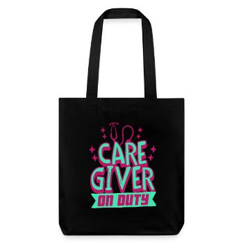 Infirmière, soins gériatriques - Tote bag épais recyclé Stanley/Stella - noir - Devant